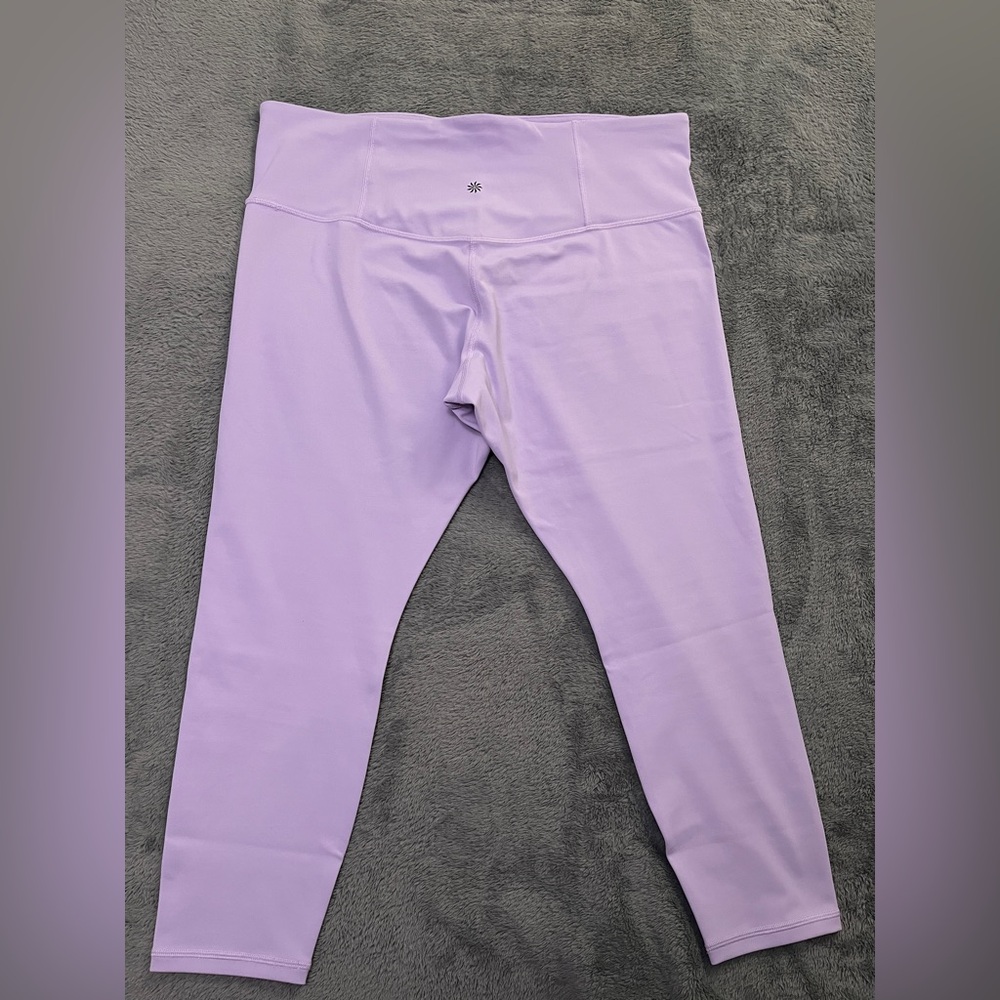 Athleta Ultra High Rise Elation 7/8 Tights Leggings Purple Like New
